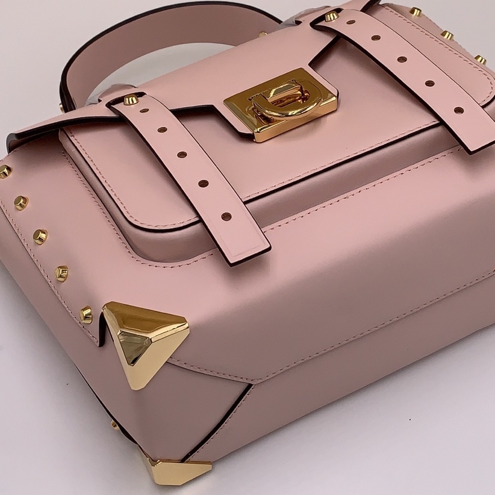 MICHAEL KORS MANHATTAN MED TOP HANDLE SATCHEL/SHOULDER/CROSSBOD BAG POWDER BLUSH - Picture 4 of 15